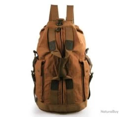 Nouveauté 2 En 1 Sac Voyage Sac à Dos Canvas Et Cuir