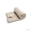 COUVERTURE POLAIRE / PLAID FRIDJA 145 X 95 CM COULEUR BEIGE