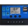 Contrôleur De Charge Solaire Avec Régulateur De Batterie Et Écran LCD, 30A Réglable,