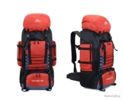 SAC DE VOYAGE ETANCHE 90 LITRES Alpinisme, Randonnée......coloris ROUGE.....DESTOCKAGE