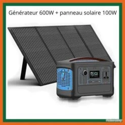 Générateur Solaire 600W Avec Panneau Solaire 100W - LIVRAISON GRATUITE