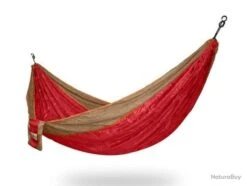 Hamac Toile De Parachute Poids Mini Ne Prend Pas De Place Dans Vos Bagages Hammock Simple Rouge