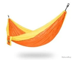 Hamac Toile De Parachute Poids Mini Ne Prend Pas De Place Dans Vos Bagages Simple Orange