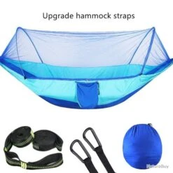 Hamac De Camping Avec Moustiquaire Pop-Up, Facile à Transporter BLEU CLAIR XL LIVRAISON GRATUITE