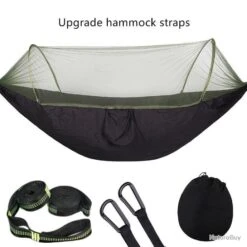 Hamac De Camping Avec Moustiquaire Pop-Up, Facile à Transporter NOIR XL LIVRAISON GRATUITE