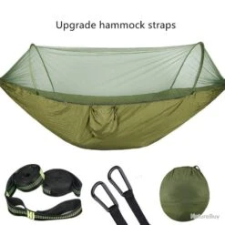 Hamac De Camping Avec Moustiquaire Pop-Up, Facile à Transporter VERT ARMEE XL LIVRAISON GRATUITE