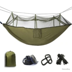 Hamac Ultra-leger, Moustiquaire, Kaki.