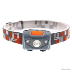 Lampe Frontale Pour Randonnée, Grise.