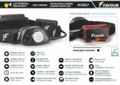 Lampe Frontale Rechargeable 500 Lm H0817071