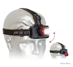 Lampe Frontale Rouge BARBARIC 1282107