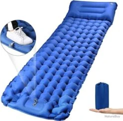 Matelas De Camping Avec Pompe à Pied Épaisseur 10cm/4'' Tapis De Couchage Ultraléger