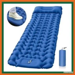 Matelas Gonflable - 196x68 Cm - Bleu - Livraison Rapide
