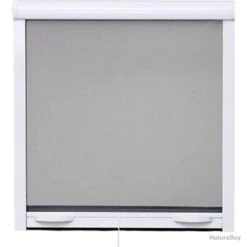 Moustiquaire Fenêtre Store Enroulable Moustiquaire L125 H145 Recoupable Réglable
