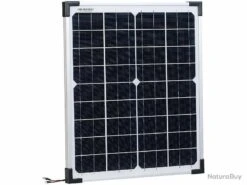 Panneau Solaire Mobile Monocristallin 20 W Grand Rendement Electricite