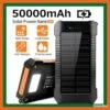 Powerbank Solaire 50000mAh Multifonctions - Etanche - Livraison Rapide