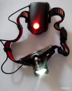 Lampe Frontale Puissante Avec Led Sécurité "rouge" VISIMAXI