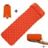 SUPER PROMO : MATELAS GONFLABE 1 PLACE , ÉTANCHE , SUPER LÉGER, ORANGE