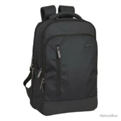 Sac à Dos SAFTA® Pour Ordinateur Portable 15,6" Et Tablette 10,6" Avec Sortie USB Noir