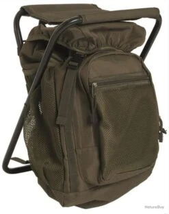 Mil-Tec Sac à Dos Avec Tabouret Vert
