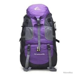 Sac à Dos étanche De Grande Capacité 50 L Violet - LIVRAISON GRATUITE !!