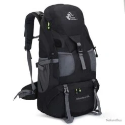 Sac à Dos étanche Pour Randonnée Et Camping 50l Noir - LIVRAISON GRATUITE !!