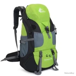 Sac à Dos étanche Pour Randonnée Et Camping 50l Vert - LIVRAISON GRATUITE !!