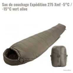 Sac De Couchage Expédition 275 Xmf -5°C / -15°C Vert Olive