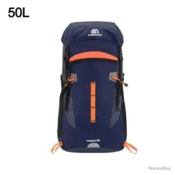 Sac à Dos Randonnée Armée Escalade Sacs Trekking Alpinisme BLEU FONCE 50L LIVRAISON GRATUITE