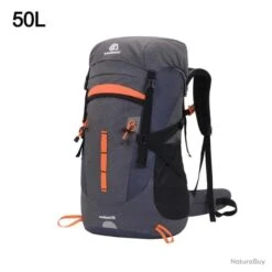 Sac à Dos Randonnée Armée Escalade Sacs Trekking Alpinisme GRIS 50L LIVRAISON GRATUITE