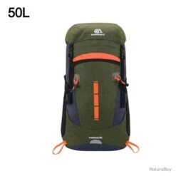 Sac à Dos Randonnée Armée Escalade Sacs Trekking Alpinisme VERT 50L LIVRAISON GRATUITE