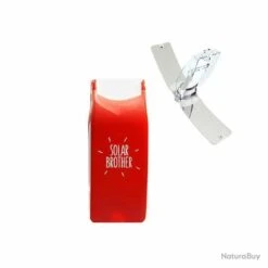 Briquet Solaire Bi-énergie SUNCASE ® ROUGE