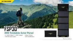 Devant -Nitecore Boutique 00002 Nitecore Panneau solaire pliant 30W FSP30