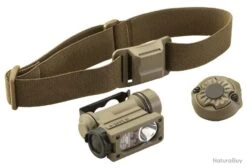 Streamlight STREAM SIDEWINDER COMPACT II AVIATION+ CLIP CASQUE + STRAP + PILE CR123 - COYOTE