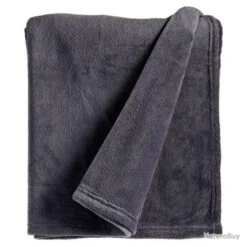 Couverture / Plaid GIFTDECOR® Polaire Gris 125 X 150 Cm