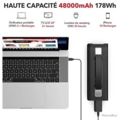 Générateur D'énergie Portable 48000 MAh 150W - Camping, Bateau, Etc. - LIVRAISON GRATUITE ET RAPIDE -Nitecore Boutique 00003 Generateur d energie portable 48000 mAh 150W Camping Bateau etc. LIVRAISON GRATUITE ET RAPIDE