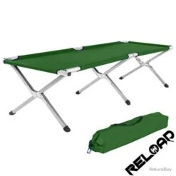 Lit De Camp Canadien Pliant Vert -Nitecore Boutique 00003 Lit de Camp Canadien Pliant Vert