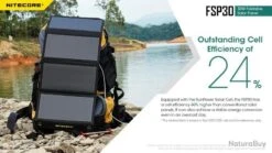 Panneau Solaire Pliable Nitecore FSP30 - 30W -Nitecore Boutique 00003 Panneau solaire pliable Nitecore FSP30 30W