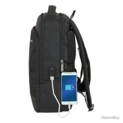 Sac à Dos SAFTA® Pour Ordinateur Portable 15,6" Et Tablette 10,6" Avec Sortie USB Noir -Nitecore Boutique 00003 Sac a Dos SAFTA Business pour Ordinateur Portable et Tablette avec Sortie USB