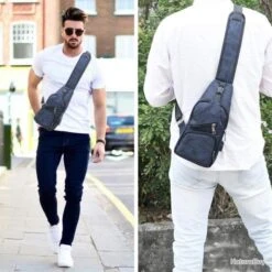 Sac à Dos Sacoche Bandouliere Chargement USB Vélo Course Camping Randonnée Voyage Camouflage Bleu -Nitecore Boutique 00003 Sac a Dos Sacoche Bandouliere Chargement USB Velo Course Camping Randonnee Voyage Camouflage Bleu