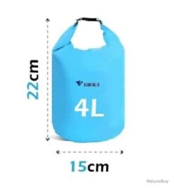 Sac à Dos Étanche Pour La Plage La Navigation Pêche Kayak Rafting Natation Plongée Camping 4L Bleu -Nitecore Boutique 00003 Sac a dos Etanche pour la Plage la Navigation Peche Kayak Rafting Natation Plongee Camping 4L Bleu