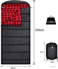 Sac De Couchage En Flanelle De Coton Noir 230 X 90 Cm 2.2kg - Livraison Gratuite Et Rapide -Nitecore Boutique 00003 Sac de couchage en flanelle de coton noir 230 x 90 cm 2.2kg Livraison gratuite et rapide