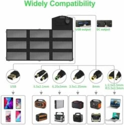 X-Dragon Portable Panneau Solaire 70 W Chargeur Solaire Pliable Panneau Solaire -Nitecore Boutique 00003 X Dragon portable panneau solaire 70 W Chargeur Solaire Pliable Panneau solaire
