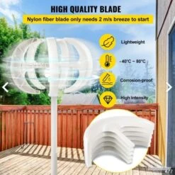 Générateur Vertical De Turbine De Vent EOLIENNELanterne D'Axe Lame En Nylon 600 W LIVRAISON OFFERTE -Nitecore Boutique 00004 Generateur Vertical de Turbine de Vent EOLIENNELanterne d Axe Lame en Nylon 600 W LIVRAISON OFFERTE