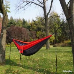 Hamac Parachute Portable Lit Balançoire En Nylon Pour Camping Survie Jardin Et Voyage -Nitecore Boutique 00004 Hamac Parachute Portable Lit Balancoire en Nylon pour Camping Survie Jardin et Voyage