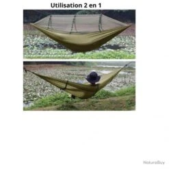 Hamac Moustiquaire - Doux Et Respirant - Charge 300kg - Vert Foncé - Livraison Gratuite Et Rapide -Nitecore Boutique 00004 Hamac moustiquaire Doux et respirant Charge 300kg Vert fonce Livraison gratuite et rapide