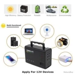 KIT PANNEAU SOLAIRE GENERATEUR 10W 18V + 4 AMPOULES 2 USB CAMPING TELEPHONE -Nitecore Boutique 00004 KIT PANNEAU SOLAIRE GENERATEUR 10W 18V 4 AMPOULES 2 USB CAMPING TELEPHONE