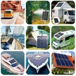 Kit Panneau Solaire Flexible 12/24v, Modele: Kit 100W 10A -Nitecore Boutique 00004 Kit Panneau Solaire Flexible 12 24v Modele Kit 100W 10A