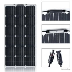 Kit Panneau Solaire Flexible 12/24v, Modele: Kit 300W 30A Noir -Nitecore Boutique 00004 Kit Panneau Solaire Flexible 12 24v Modele Kit 300W 30A Noir