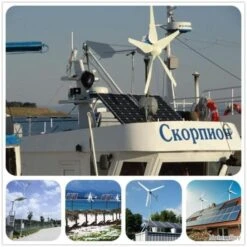 Kit éolienne Et Solaire De 1600 W - 10 Panneaux Solaires 120W - Contrôleur De Charge 24V - -Nitecore Boutique 00004 Kit eolienne et solaire de 1600 W 10 panneaux solaires 120W Controleur de charge 24V