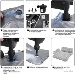 Matelas Lit Gonflable épais Pour Voiture Et 4x4 - Gonfleur - Voyage - Camping - Livraison Gratuite -Nitecore Boutique 00004 Matelas lit gonflable epais pour voiture et 4x4 Gonfleur Voyage Camping